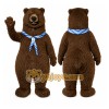 Brown Bear Scarf Mascot Costume Brown Bear Scarf Mascot Costume