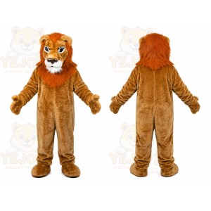Orange Lion Mascot Costume