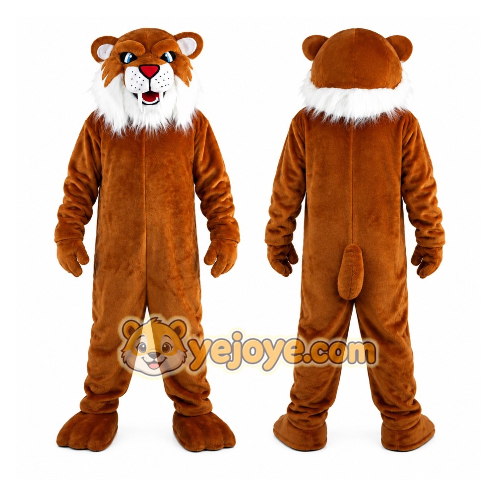 Brown Wildcat Mascot Costume Brown Wildcat Mascot Costume