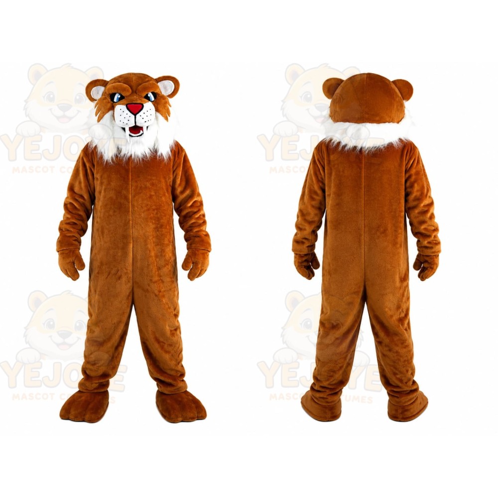 Brown Wildcat Mascot Costume