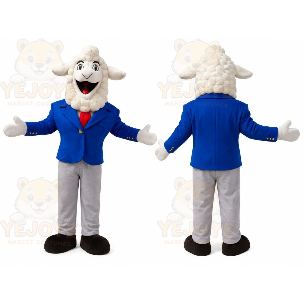 White Goat Mascot Costume