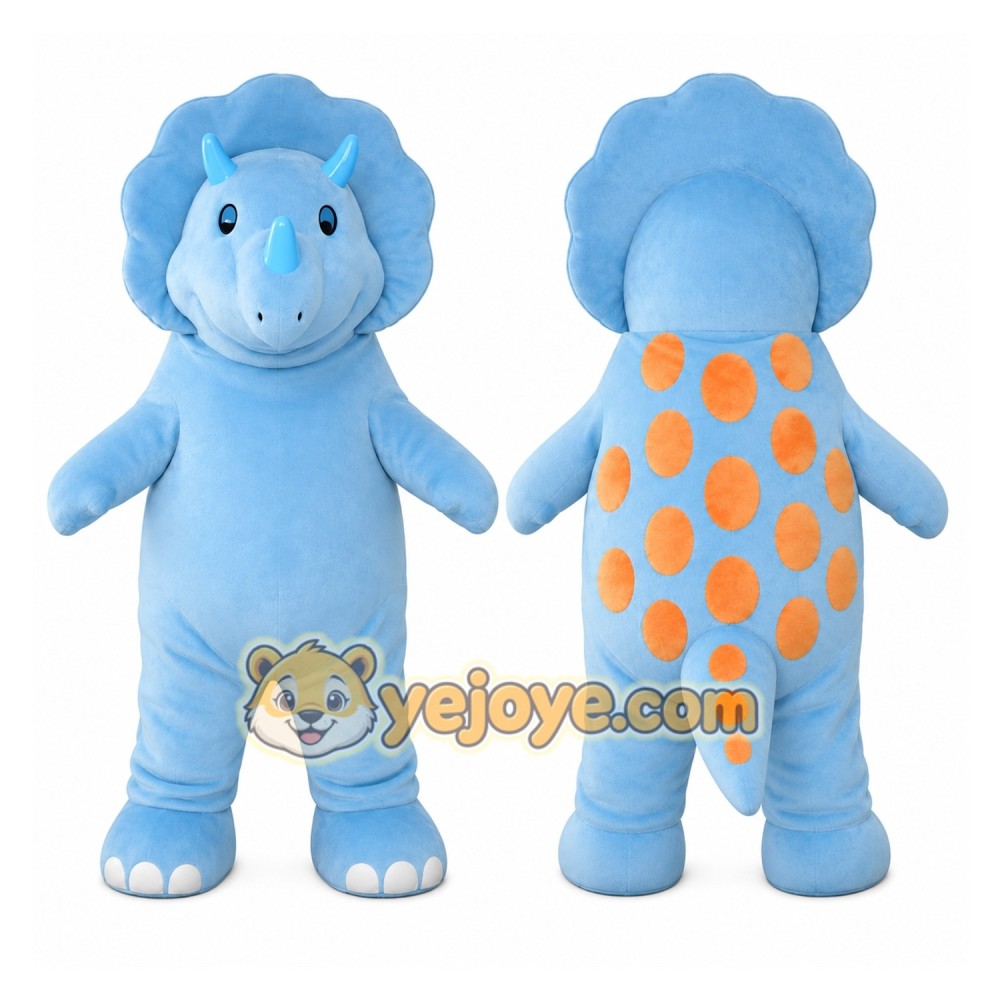 Blue Dinosaur Mascot Costume Blue Dinosaur Mascot Costume