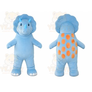 Blue Dinosaur Mascot Costume