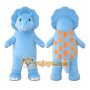 Blue Dinosaur Mascot Costume