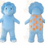 Blue Dinosaur Mascot Costume