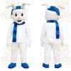 White Rabbit Scarf Mascot Costume