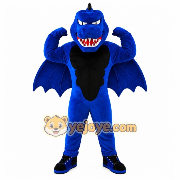 Blue Dragon Mascot Costume