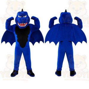 Blue Dragon Mascot Costume