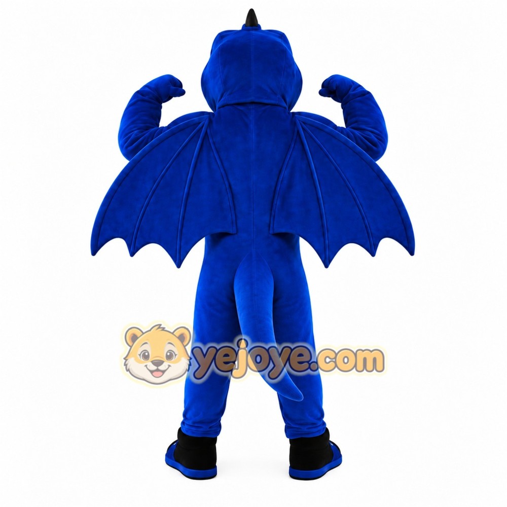 Blue Dragon Mascot Costume Blue Dragon Mascot Costume