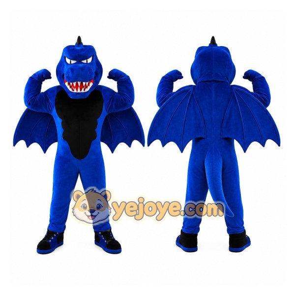 Blue Dragon Mascot Costume