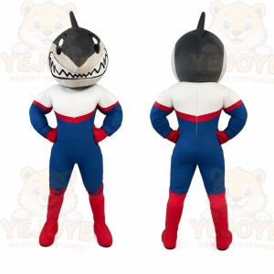 Gray Shark Hero Mascot Costume