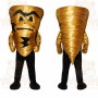 Gold Tornado Mascot Costume
