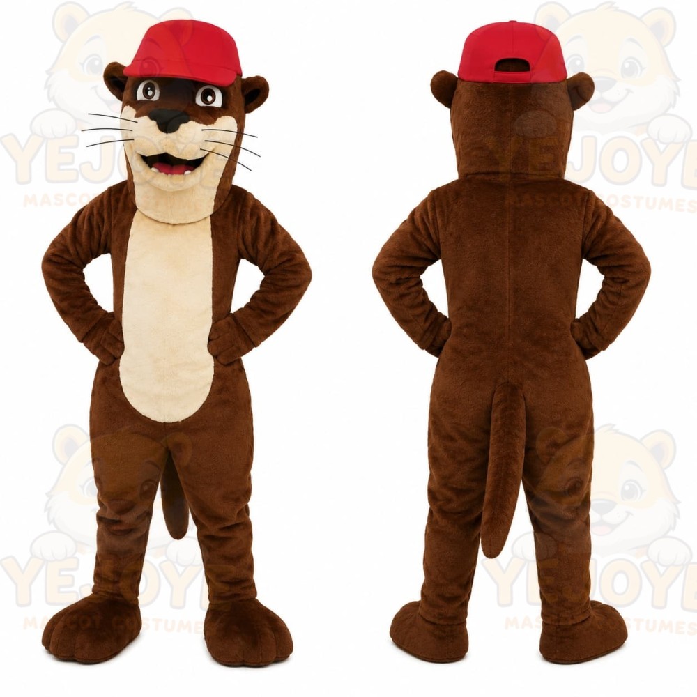 Brown Otter Mascot Costume