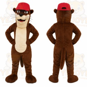 Brown Otter Mascot Costume