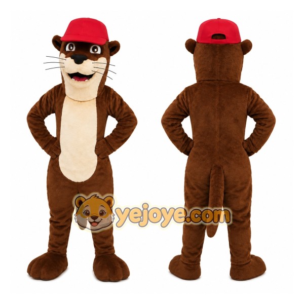 Brown Otter Mascot Costume