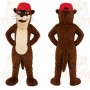 Brown Otter Mascot Costume