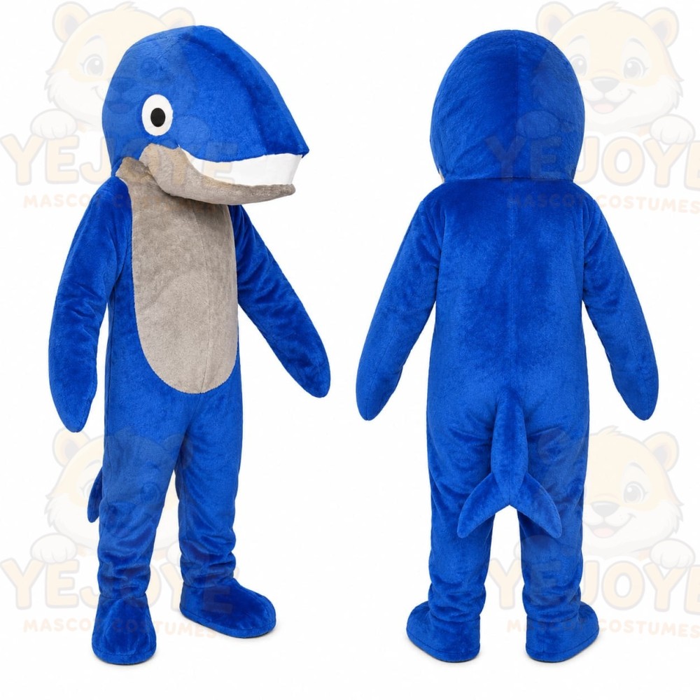 Blue Whale Mascot Costume