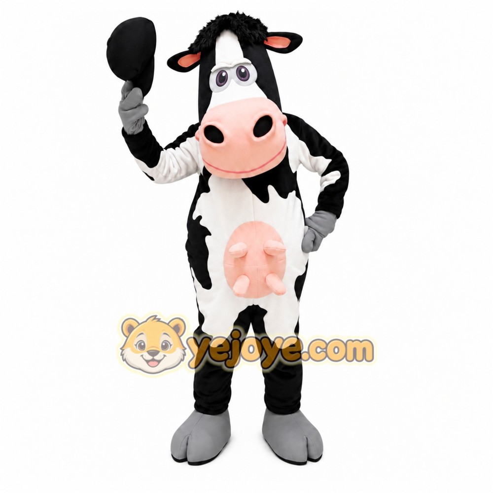Dairy Cow Mascot Costume Dairy Cow Mascot Costume