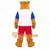 White Shirt Bulldog Mascot Costume White Shirt Bulldog Mascot Costume