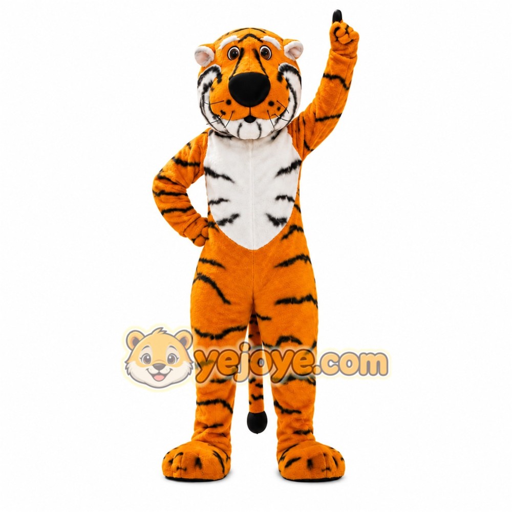 Orange Tiger Mascot Costume