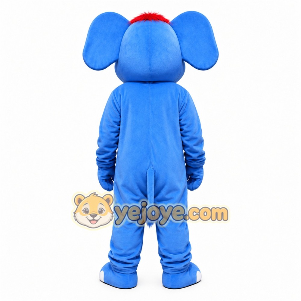 Blue Elephant Mascot Costume
