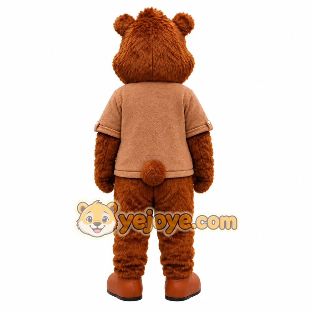 Brown Bear Hoodie Mascot Costume