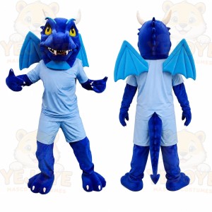 Blue Dragon Mascot Costume
