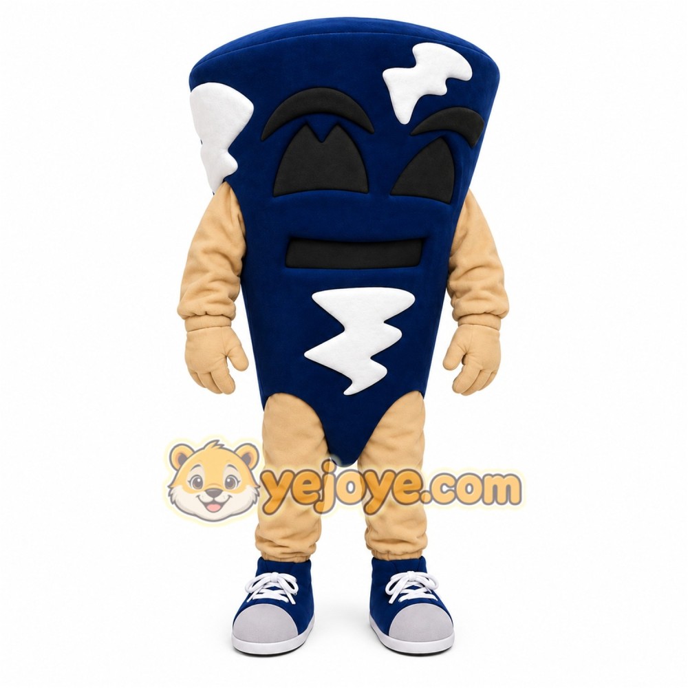 Blue Tornado Mascot Costume Blue Tornado Mascot Costume