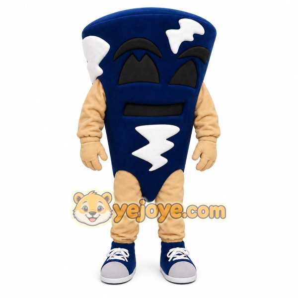 Blue Tornado Mascot Costume