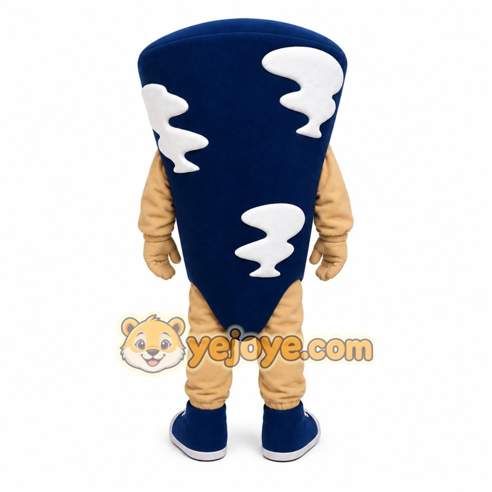 Blue Tornado Mascot Costume Blue Tornado Mascot Costume