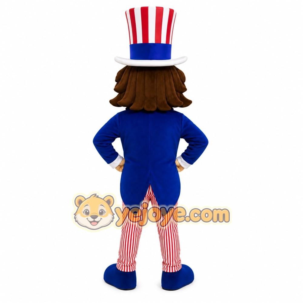 Patriotic Uncle Sam Mascot Costume