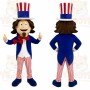 Patriotic Uncle Sam Mascot Costume