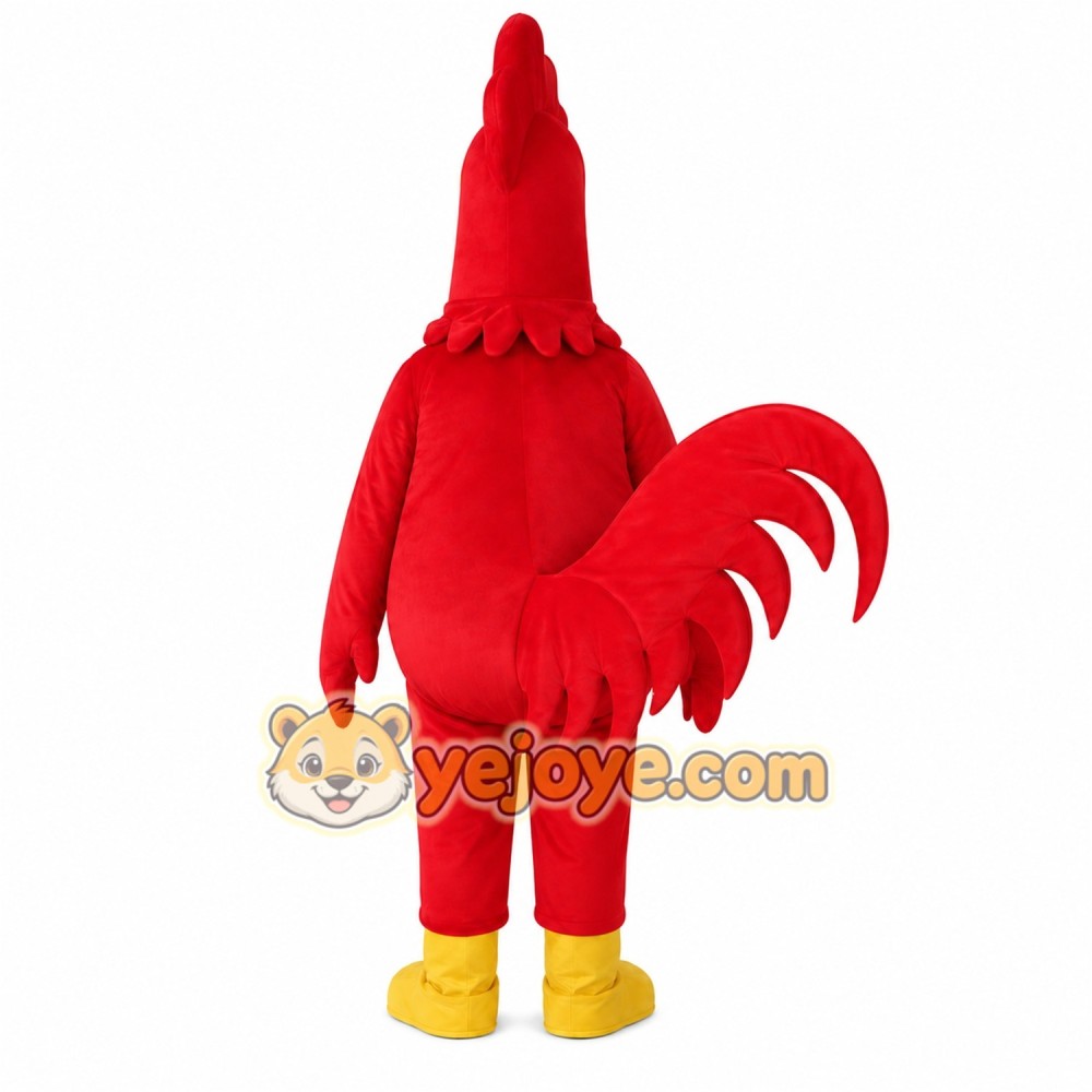 Red Rooster Mascot Costume