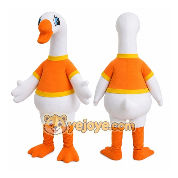 White Goose Mascot Costume