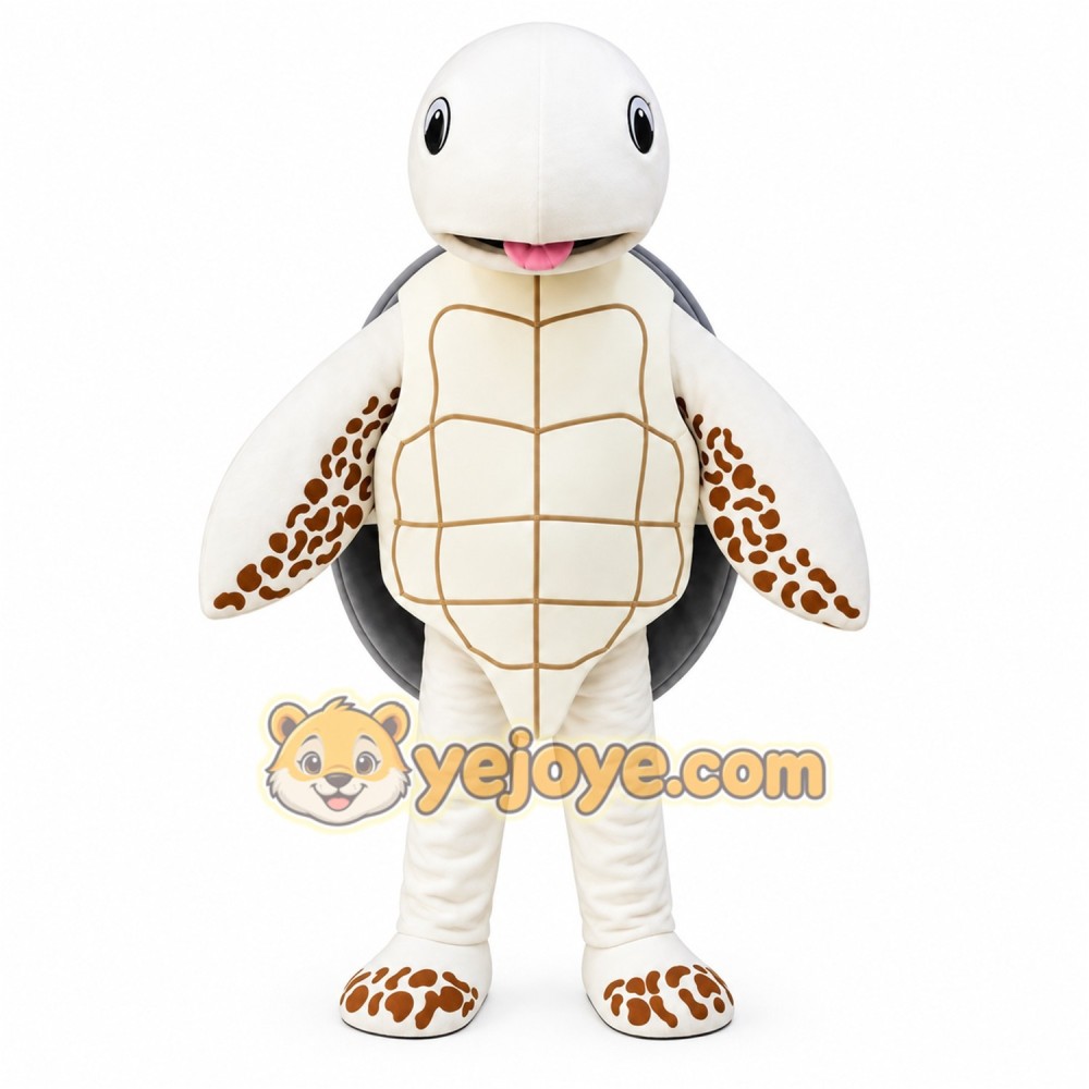 White Turtle Mascot Costume White Turtle Mascot Costume