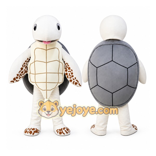 White Turtle Mascot Costume