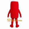 Red Rectangle Mascot Costume Red Rectangle Mascot Costume