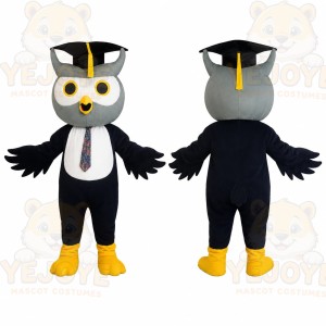 Black Owl Mascot Costume