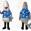 Gray Shark Shirt Mascot Costume