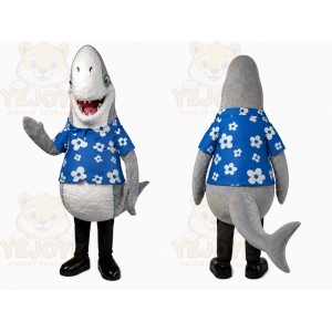 Gray Shark Shirt Mascot Costume