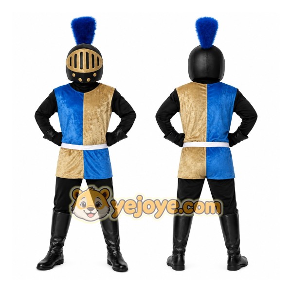 Blue Knight Mascot Costume
