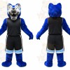 Blue Sports Wolf Mascot Costume