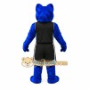 Blue Sports Wolf Mascot Costume Blue Sports Wolf Mascot Costume