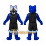 Blue Sports Wolf Mascot Costume