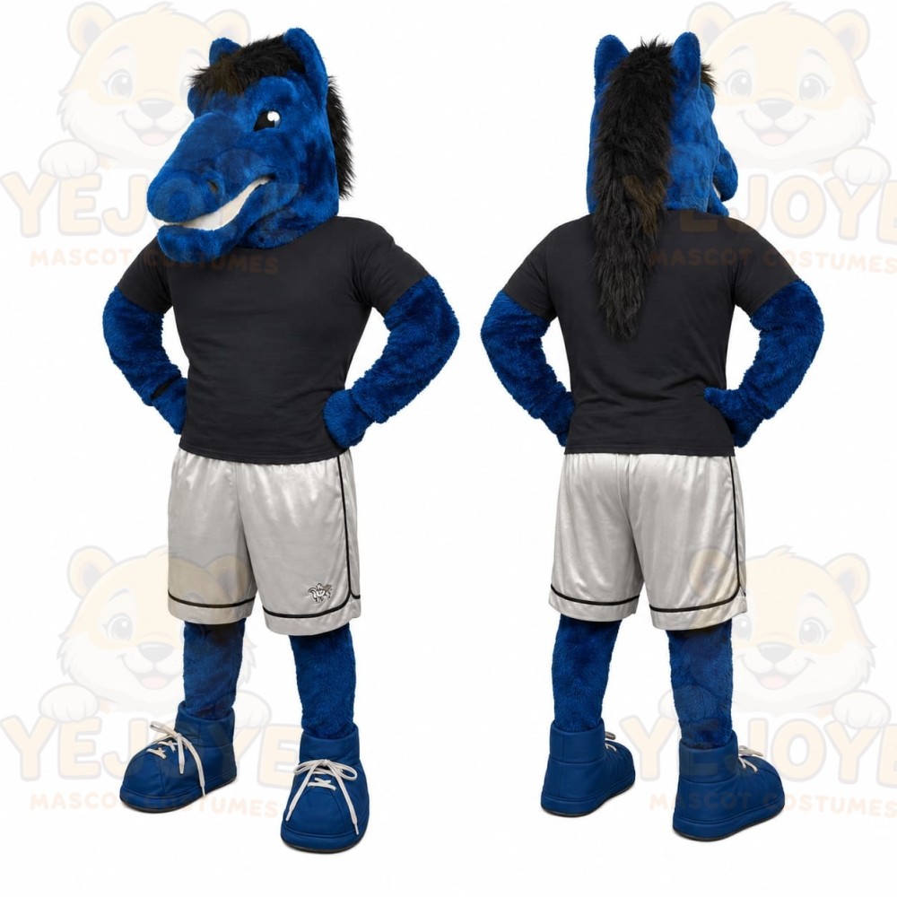 Blue Horse Sports Mascot Costume