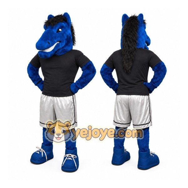 Blue Horse Sports Mascot Costume