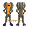 Gray Cobra Mascot Costume