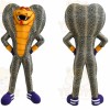Gray Cobra Mascot Costume