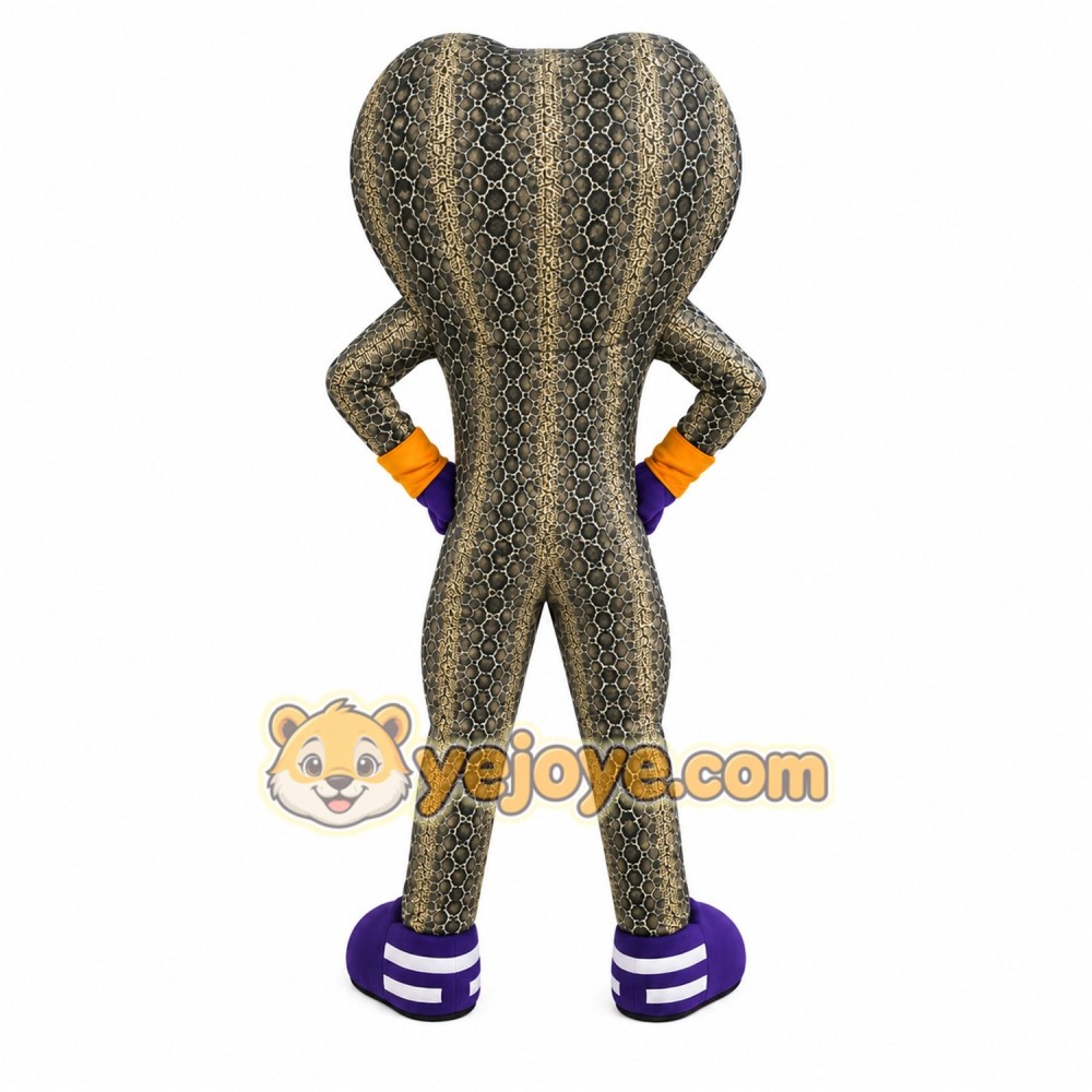 Gray Cobra Mascot Costume