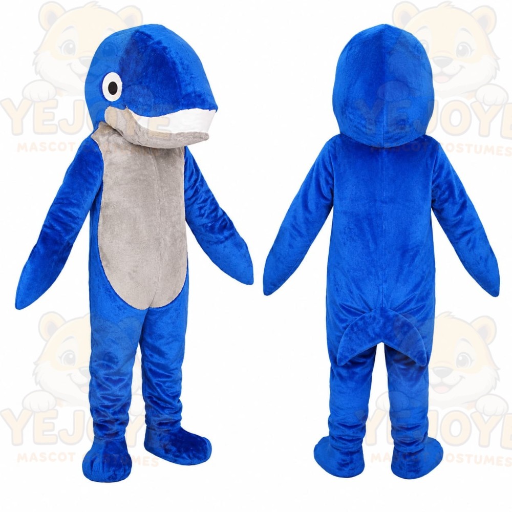 Blue Whale Mascot Costume